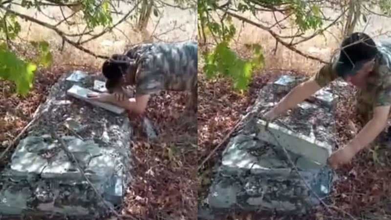 Laçın sakini illər sonra öz kəndlərində qardaşının məzarını tapdı (VİDEO)