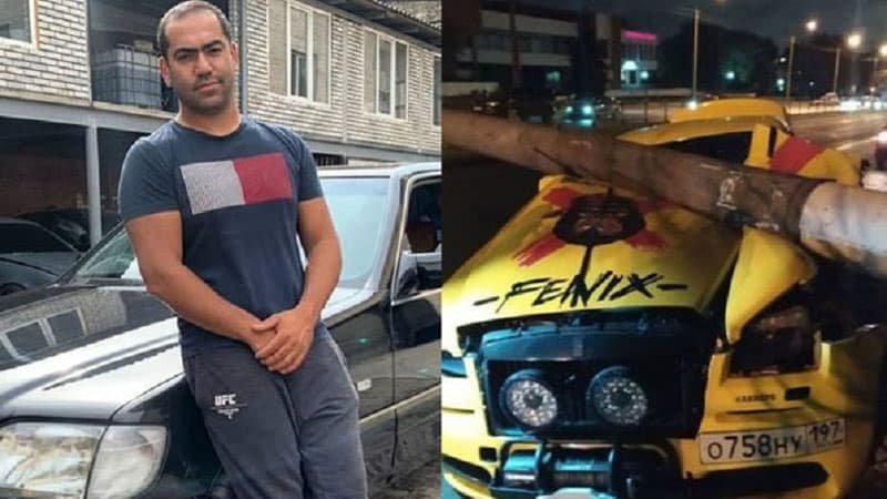 Azərbaycanlı oliqarxın qohumunun “Rolls-Royce” avtomobili qəzaya düşdü (FOTOLAR)