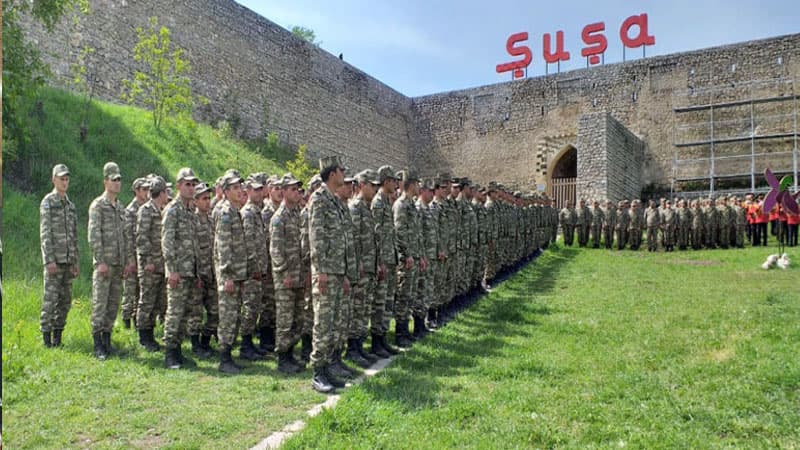 Şuşada hərbi parad (VİDEO)