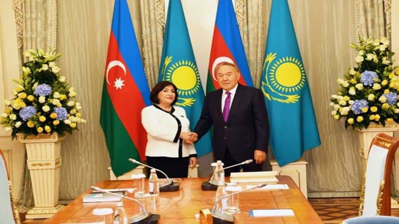 Sahibə Qafarova Nursultan Nazarbayevlə görüşdü