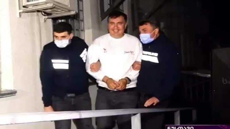 Saakaşvili belə saxlanıldı (VİDEO)