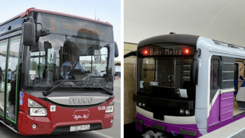 Həftəsonu metro və avtobuslarda son durum: Sıxlıq yaşandımı?