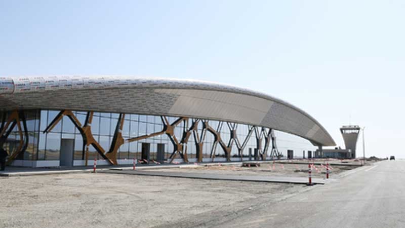Füzuli aeroportuna ilk rəsmi səfər reysi... (VİDEO)