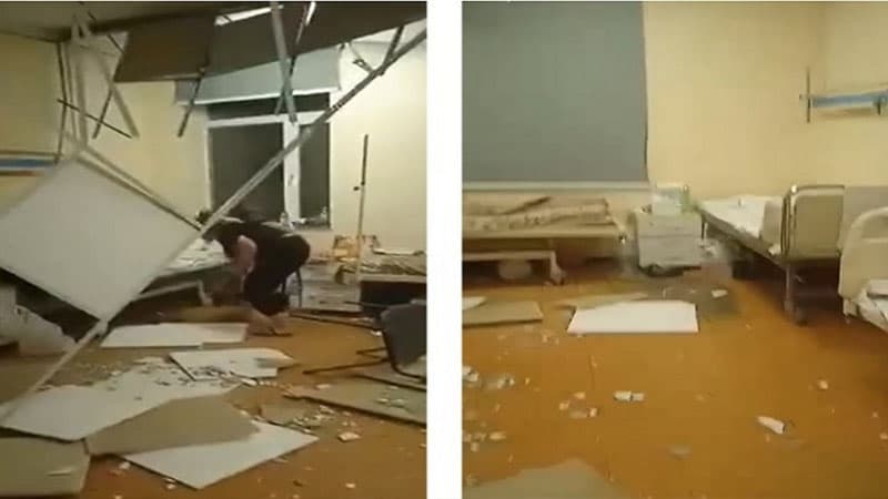 Batumidə uşaq xəstəxanasında tavan uçdu