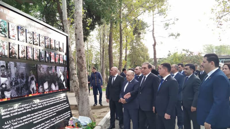 Gəncədə erməni terrorunda şəhid olanların xatirəsi anıldı