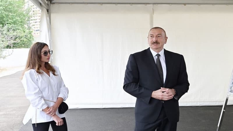 Prezident və birinci xanım İsmayıllıda (FOTOLAR)