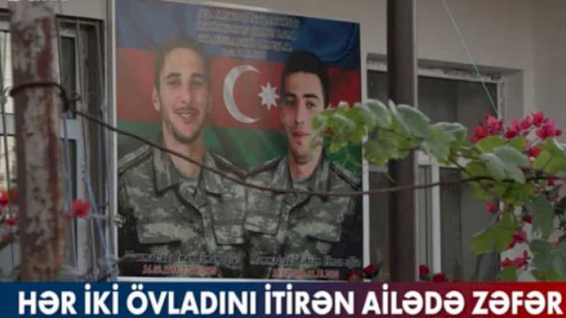Hər iki övladını itirən ailədə Zəfər Günü (VİDEO)