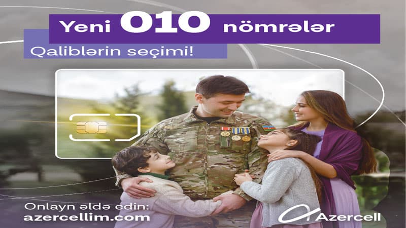 “Azercell” “010” prefiksli nömrələri istifadəyə verdi