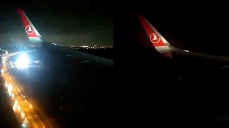 İstanbuldan Bakıya uçan təyyarə güclü külək səbəbindən bir saat havada qaldı (VİDEO)