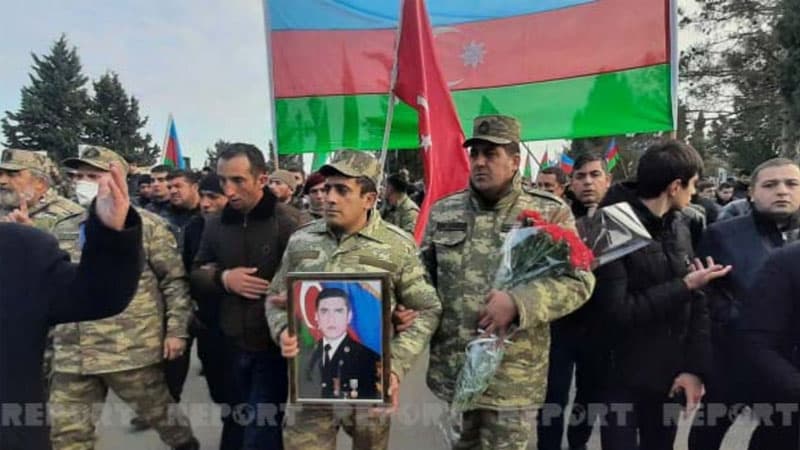 Şəhid Natiq Əliyev Gəncədə dəfn edildi (FOTO)