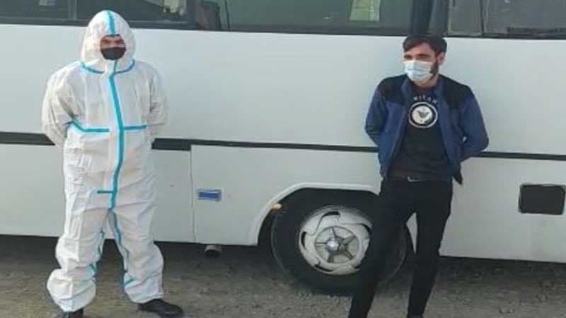 Abşeronda sərnişin avtobusu sürən koronavirus xəstəsi saxlanıldı