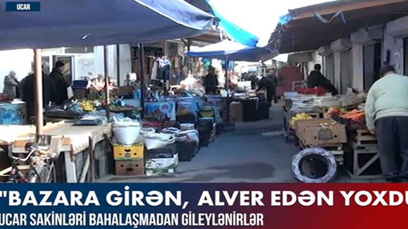 Ucar sakinləri bahalaşmadan gileylənirlər (VİDEO)
