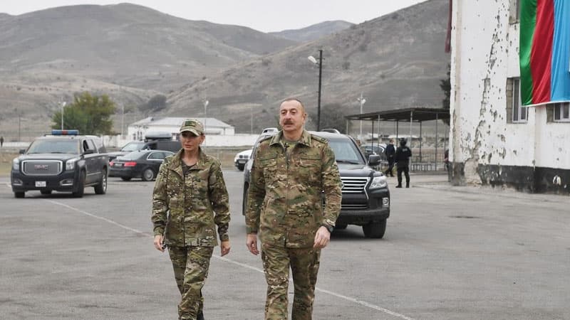 Prezident, birinci xanım və Heydər Əliyev Hadrutda (YENİLƏNİB/VİDEO)