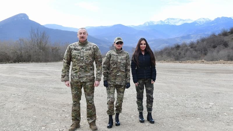 İlham Əliyev, Mehriban Əliyeva və ailə üzvləri Şuşada