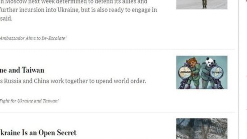The Wall Street Journal Çinin Tayvana iddiasında Rusiya izini üzə çıxardı