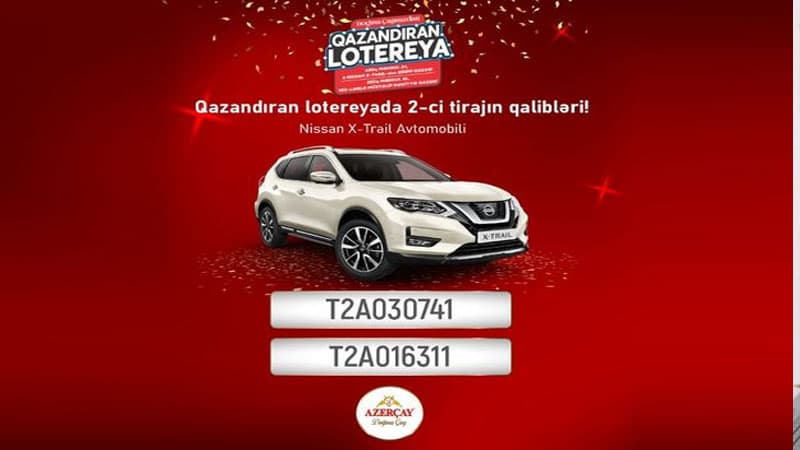 “Azerçay” tərəfindən keçirilən lotereyanın növbəti qalibləri məlum oldu