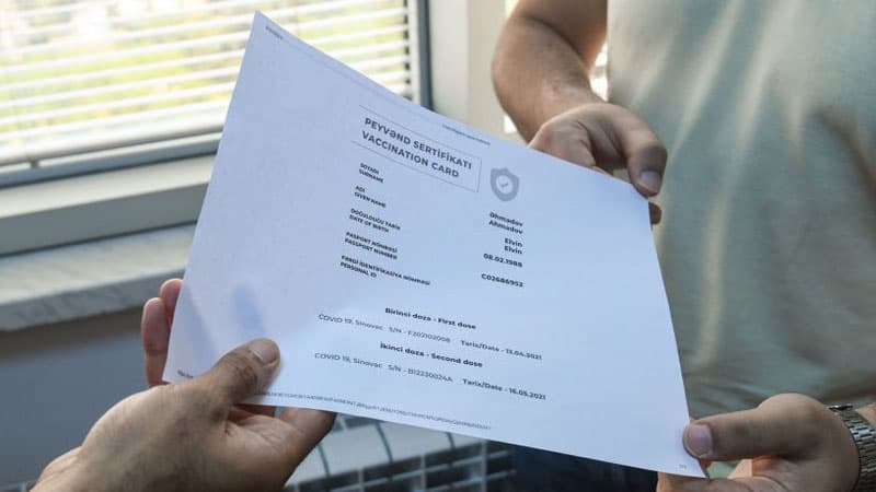 Bu tarixdən kimlərin “Peyvənd sertifikatı”nın etibarsız sayılacağı açıqlandı