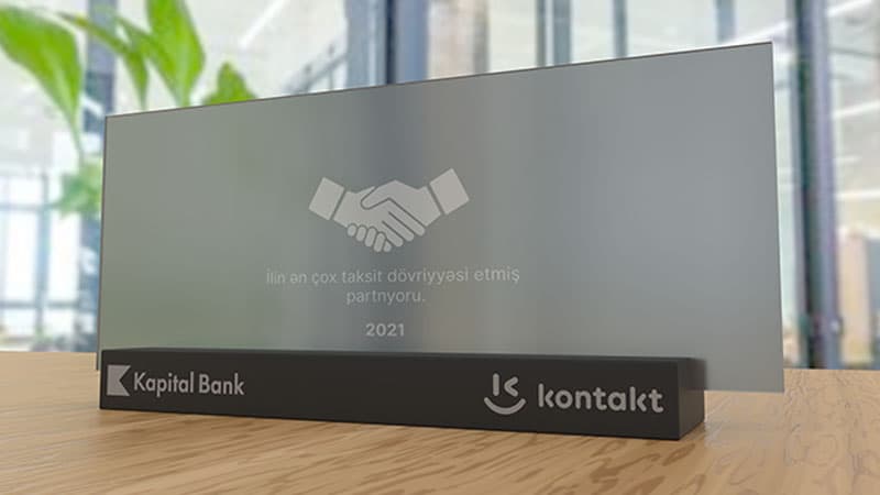 “Kontakt” növbəti dəfə “İlin Ən Yüksək Dövriyyəli Partnyoru” mükafatına layiq görüldü