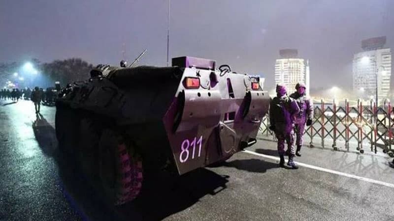 Almatı şəhərinin mərkəzində yenidən atışma başladı