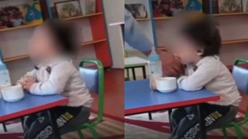 Bağça tərbiyəçisindən azyaşlı uşağa qarşı şiddət (VİDEO)