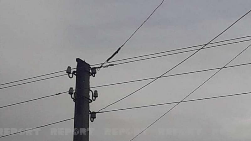 Goranboyun bəzi kəndləri işıqsız qaldı (FOTO)
