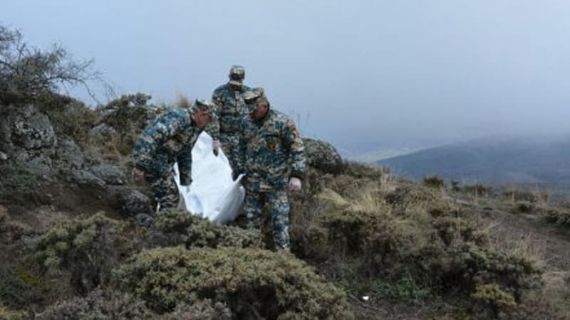Daha bir erməni hərbçinin cəsədinin qalıqları təhvil verildi