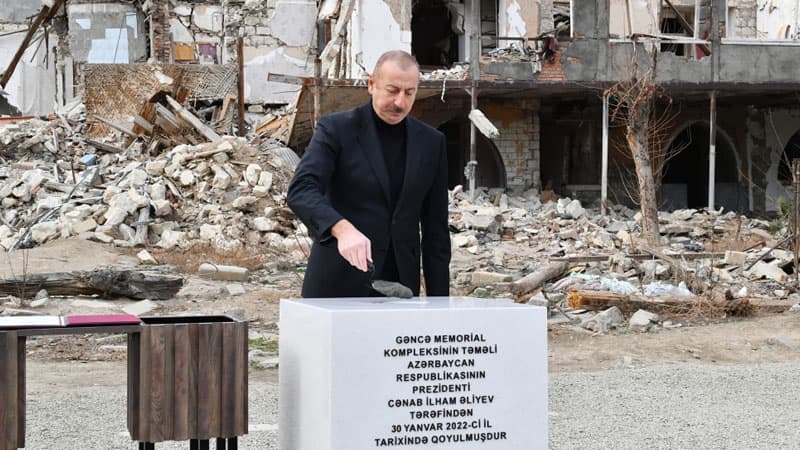 Prezident Gəncəyə səfər etdi (FOTOLAR)