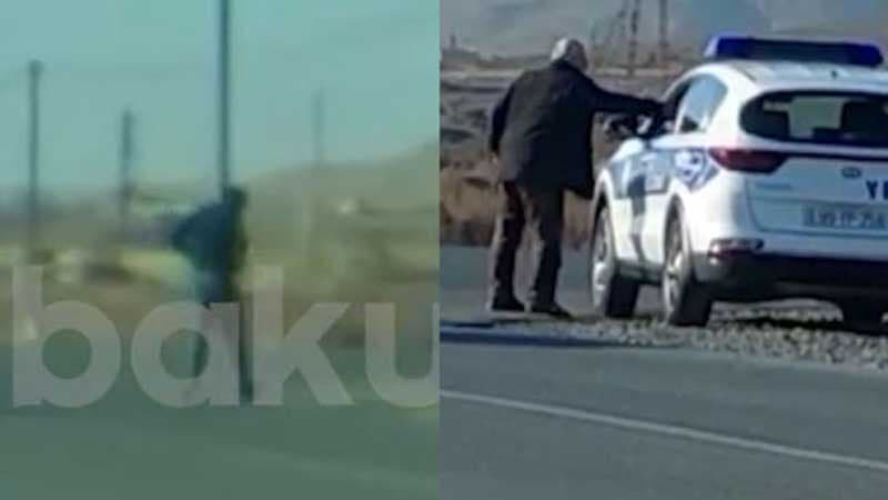 Yol polisinə “şirinlik” verib keçdilər: Anbaan görüntülər