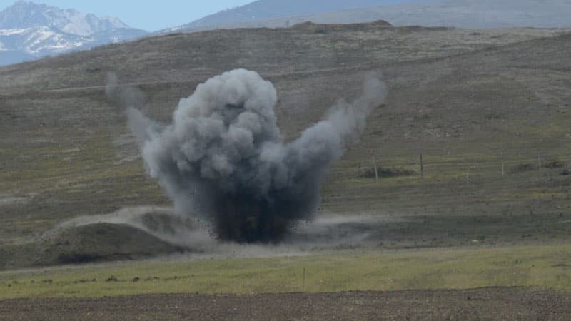 Yevlaxda kasetli bombanın partlaması ilə bağlı açıqlama