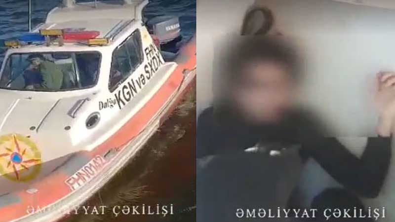 Bakıda özünü dənizə atan qadın xilas edildi - ANBAAN VİDEO