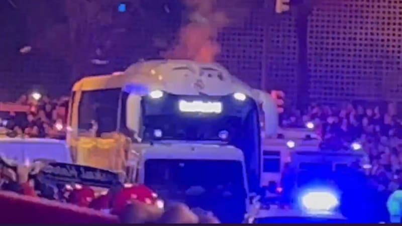 Azarkeşlər "Real"ın avtobusunu bərbad duruma saldı (FOTOLAR, VİDEO)