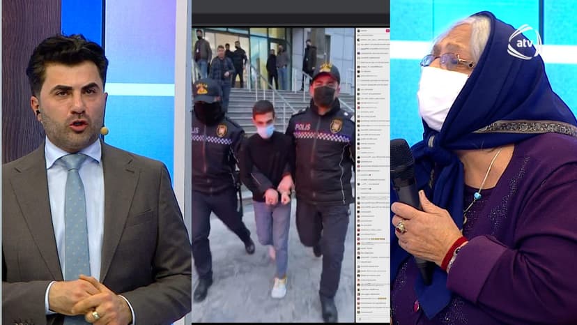 3 yaşlı Məryəmin ölümünə görə atası ATV-nin canlı efirində qandallandı (VİDEO)
