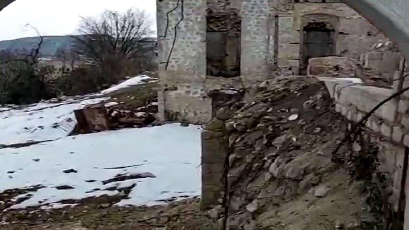 Firəngiz Mütəllimovanın Şuşadakı evindən görüntülər (VİDEO)
