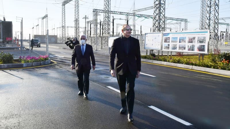 Prezident “Yaşma” qovşaq yarımstansiyasının açılışında (FOTOLAR)