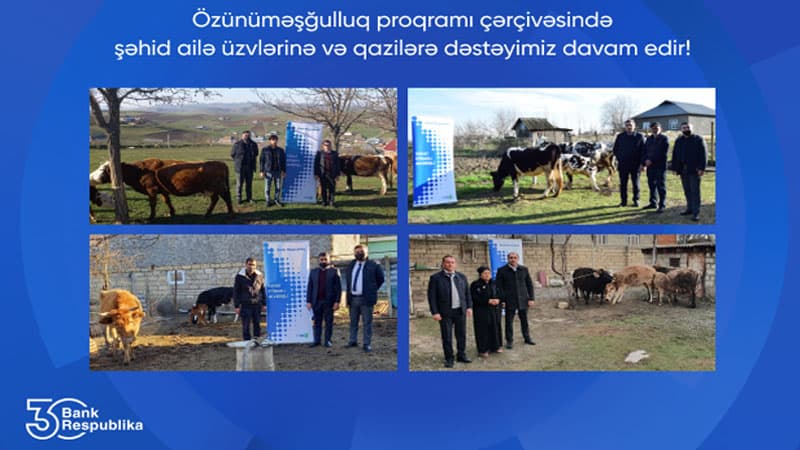 Bank Respublika şəhid ailələrinə və qazilərə dəstək olmağa davam edir!