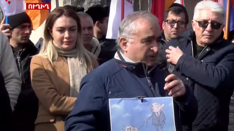 İrəvanda Belarusa qarşı aksiya keçirilir (VİDEO)
