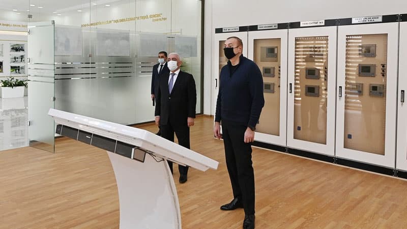 110/35/10 kilovoltluq “Ağcabədi” yarımstansiyası istifadəyə verildi (FOTOLAR)