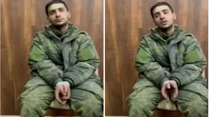 Ukraynada əsir götürülmüş daha bir erməni hərbçinin görüntüsü yayıldı (VİDEO)