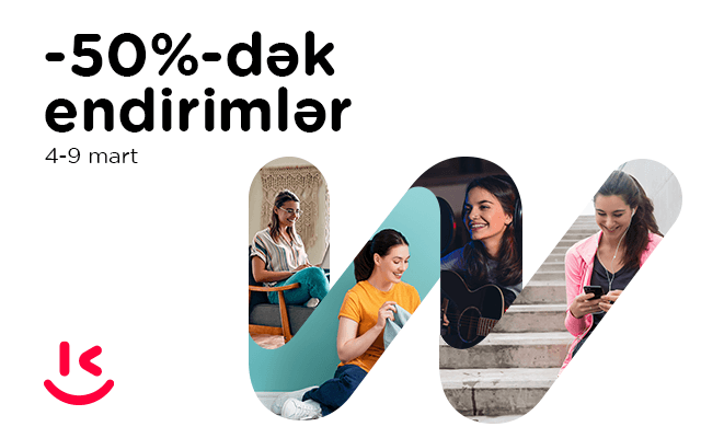 “Kontakt”dan “Qadınlar Günü”nə özəl kampaniya - 50%-dək endirimlər başladı