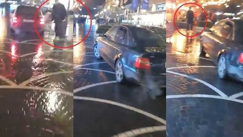 Narkotik vasitənin təsiri altında olan sürücü maşınını Nizami küçəsinə sürdü (VİDEO)