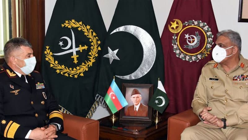 Zakir Həsənov Pakistanın Quru Qoşunlarının komandanı ilə görüşdü