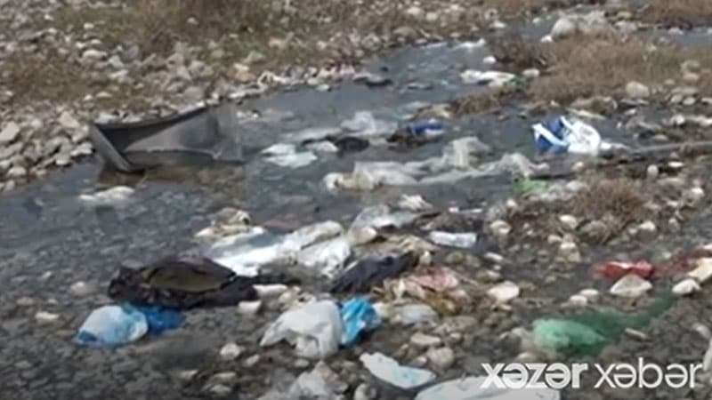 Tovuzçayda antisanitar vəziyyət hökm sürür (VİDEO)