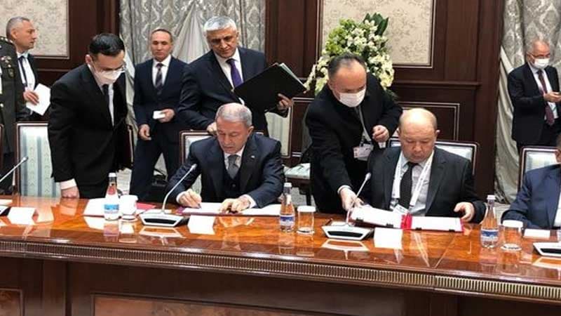 Türkiyə və Özbəkistan arasında hərbi çərçivə sazişi imzalandı (FOTO)