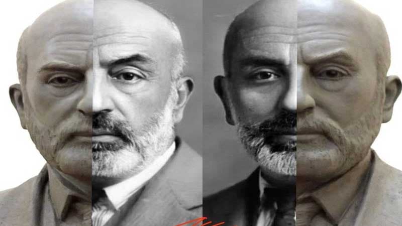 Gənc heykəltaraşın yeni əsəri - Mehmet Akif Ersoy...