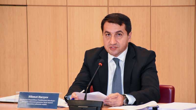 Hikmət Hacıyev: "Ermənistan Azərbaycana qarşı ərazi iddialarına son qoymalıdır" (VİDEO)