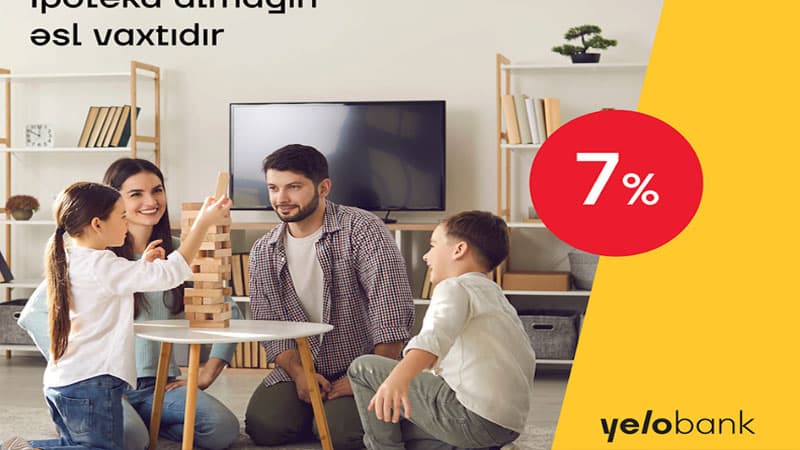 "Yelo Bank"dan 7%-lik ipoteka krediti (R)