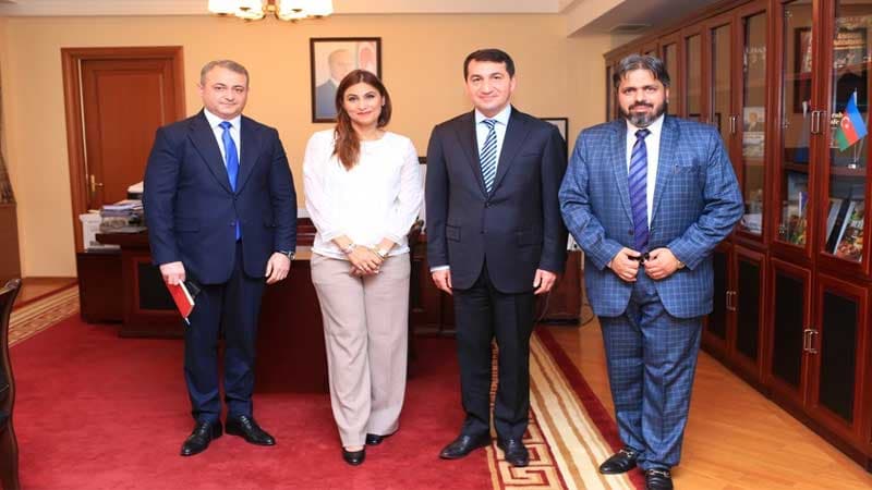 Hikmət Hacıyev Pakistan televiziyasının rəhbərliyi ilə görüşdü