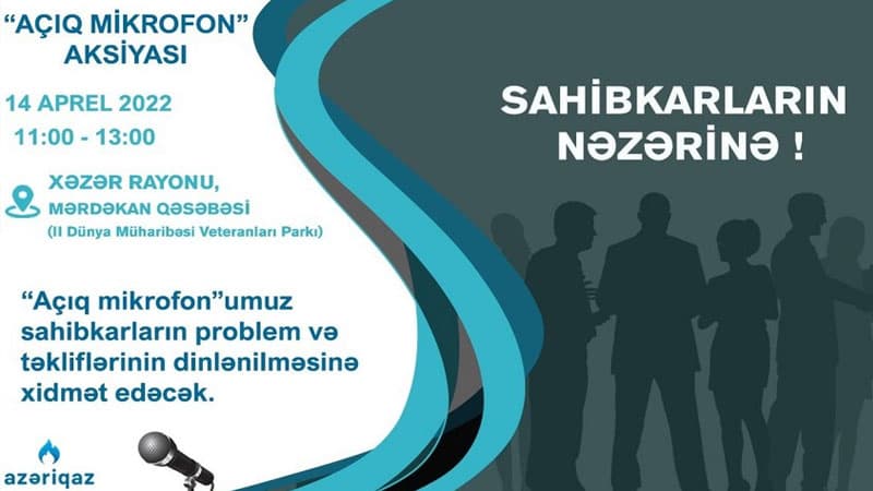 “Azəriqaz” sahibkarlarla növbəti görüşü Xəzər rayonunda keçirəcək