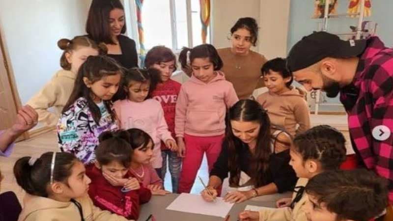 Leyla Əliyeva uşaq sığınacağında oldu (FOTO)
