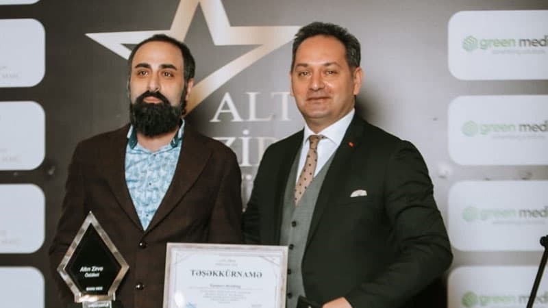 Ganjavi Holding Türkiyənin "Altın Zirve Ödülleri 2022" layihəsində mükafatlandırıldı